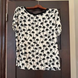 L’AGENCE Black & White Printed Blouse - L